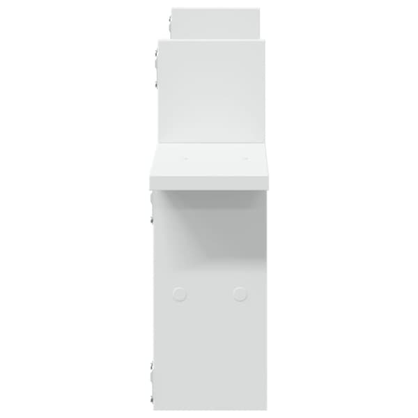 vidaXL Vägghyllor 2 st vit 38x12x38 cm konstruerat trä