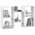 Miniatyrbilde 4 av 11: vidaXL Vegghylle hvit 96x18x60 cm konstruert tre