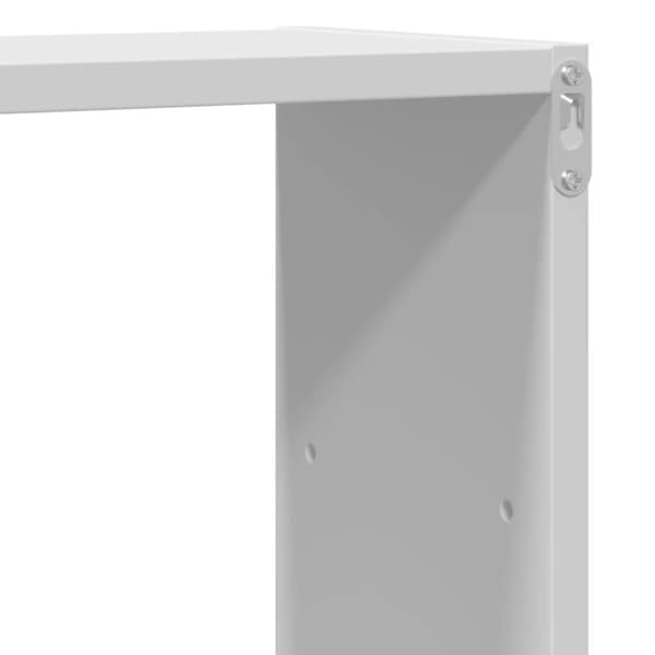vidaXL Vegghylle hvit 96x18x60 cm konstruert tre