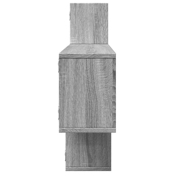 vidaXL Seinähylly harmaa Sonoma 167,5x18x68 cm tekninen puu