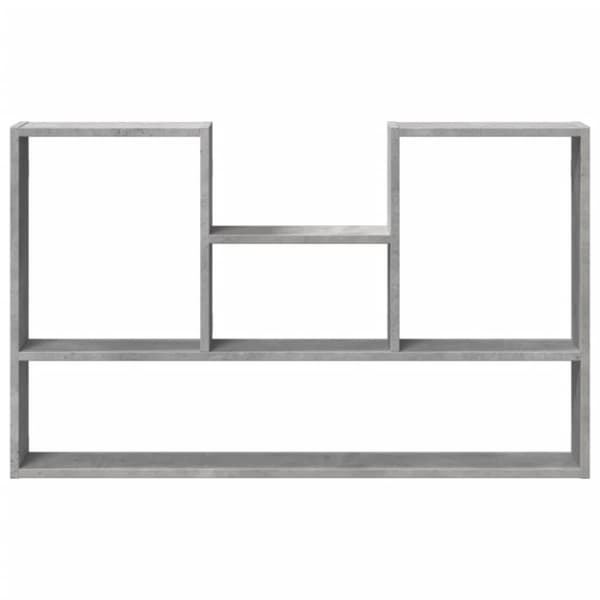 vidaXL Seinähylly betoninharmaa 99x15x60 cm tekninen puu