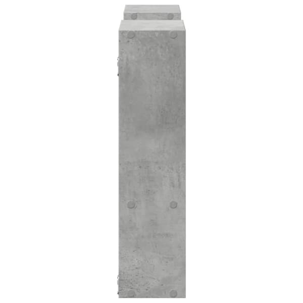 vidaXL Seinähylly betoninharmaa 99x15x60 cm tekninen puu