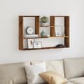 Miniatyrbilde 4 av 11: vidaXL Vegghylle gammelt tre 99x15x60 cm konstruert tre