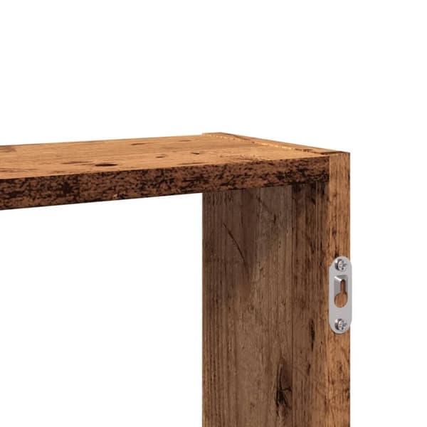 vidaXL Vegghylle gammelt tre 99x15x60 cm konstruert tre