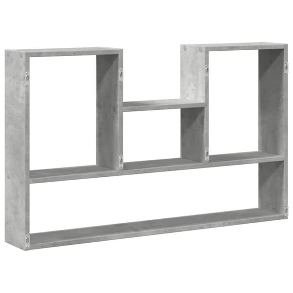 vidaXL Vegghylle betonggrå 99x15x60 cm konstruert tre