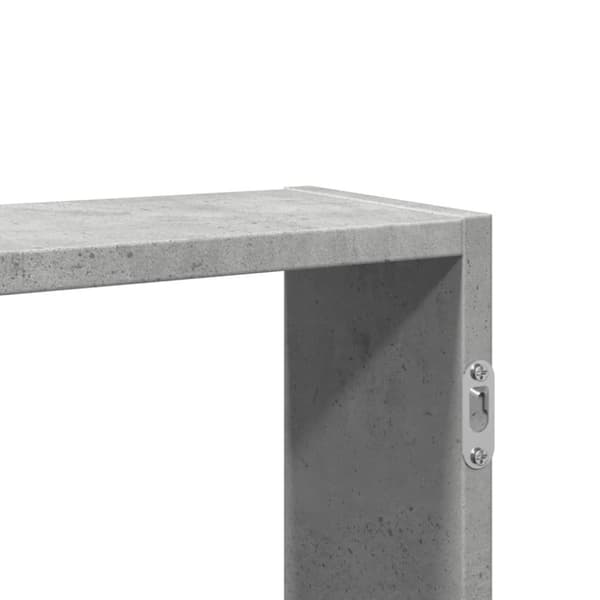 vidaXL Vegghylle betonggrå 99x15x60 cm konstruert tre
