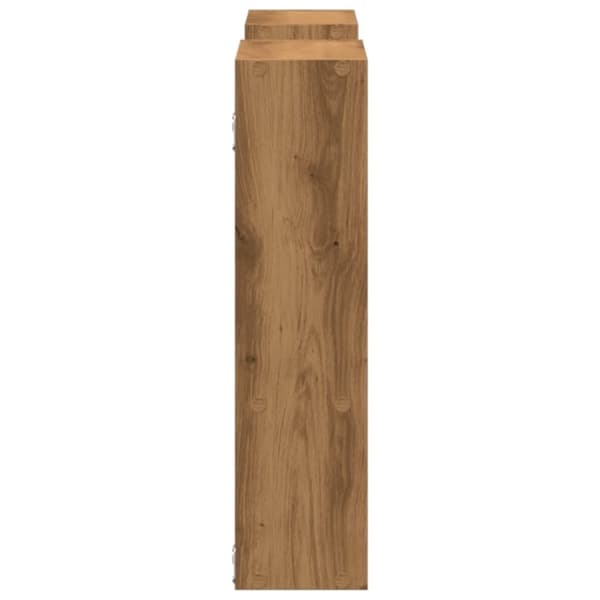 vidaXL Vegghylle artisan eik 99x15x60 cm konstruert tre