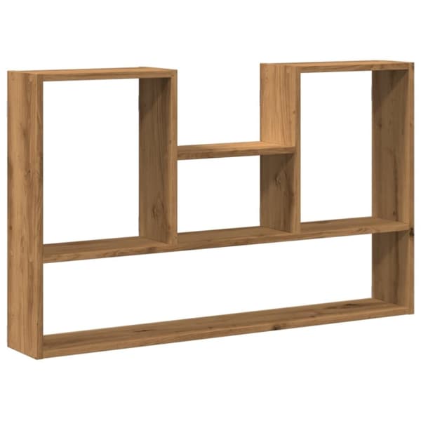 vidaXL Vegghylle artisan eik 99x15x60 cm konstruert tre