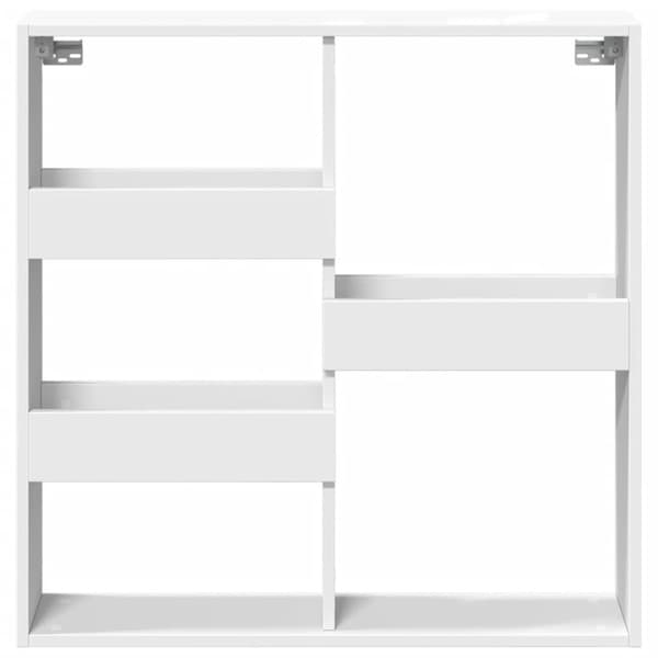 vidaXL vægskab 80x15x80 cm konstrueret træ hvid