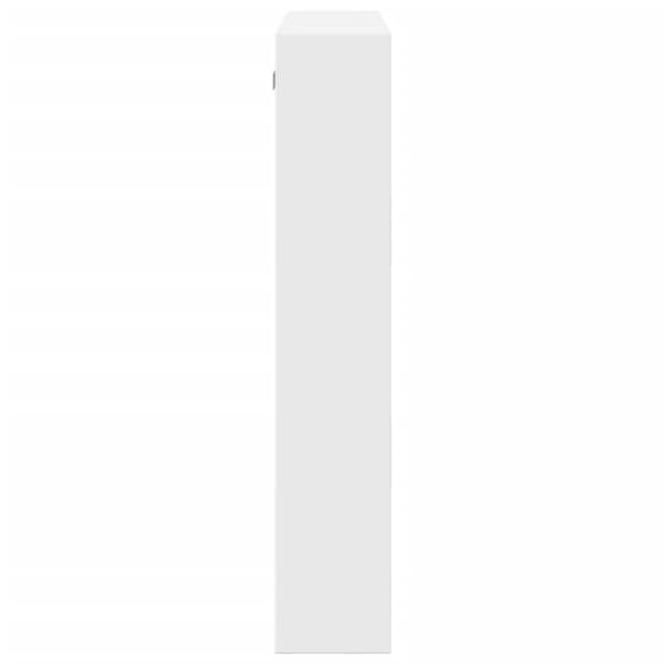 vidaXL vægskab 80x15x80 cm konstrueret træ hvid