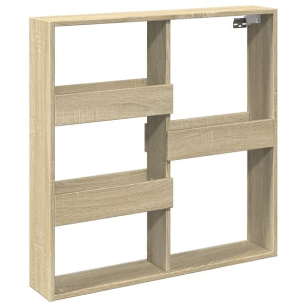 vidaXL vægskab 80x15x80 cm konstrueret træ sonoma-eg