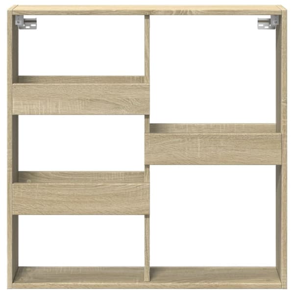 vidaXL Väggskåp sonoma-ek 80x15x80 cm konstruerat trä