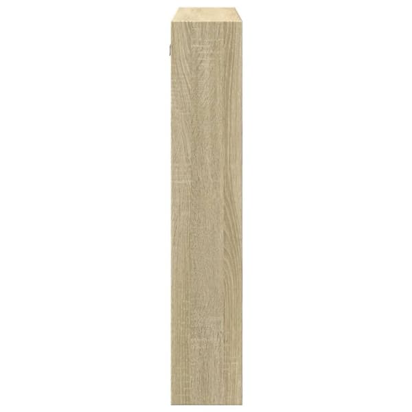 vidaXL Väggskåp sonoma-ek 80x15x80 cm konstruerat trä