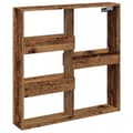 Miniatyrbilde 3 av 10: vidaXL Veggskap gammelt tre 80x15x80 cm konstruert tre