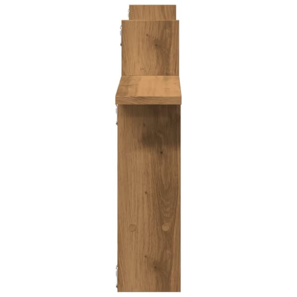 vidaXL Vegghyller 2 stk artisan eik 50x12x50 cm konstruert tre