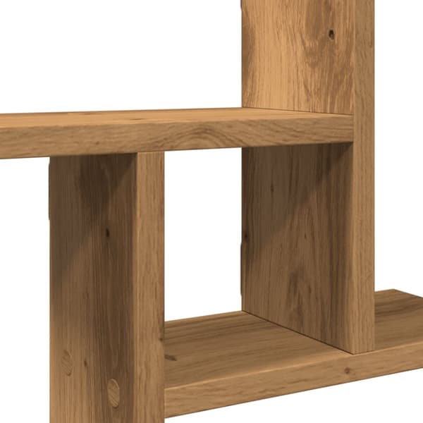 vidaXL Vegghyller 2 stk artisan eik 50x12x50 cm konstruert tre