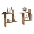 Miniatyrbilde 2 av 11: vidaXL Vegghyller 2 stk artisan eik 50x12x50 cm konstruert tre