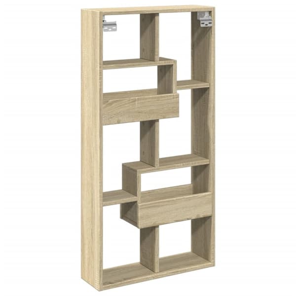 vidaXL Väggskåp sonoma-ek 50x15x100 cm konstruerat trä