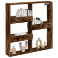 Miniatyrbilde 4 av 10: vidaXL Veggskap røkt eik 80x15x80 cm konstruert tre