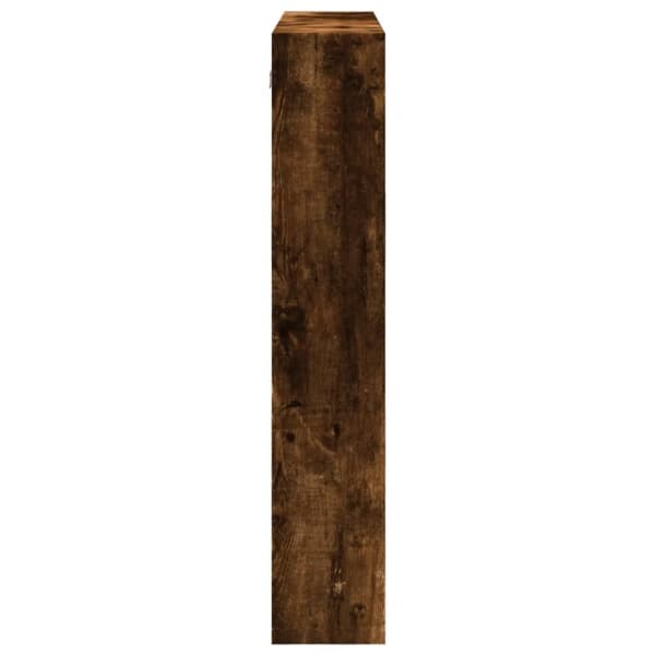 vidaXL Veggskap røkt eik 80x15x80 cm konstruert tre