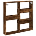 Miniatyrbilde 7 av 10: vidaXL Veggskap røkt eik 80x15x80 cm konstruert tre