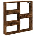 Miniatyrbilde 1 av 10: vidaXL Veggskap røkt eik 80x15x80 cm konstruert tre