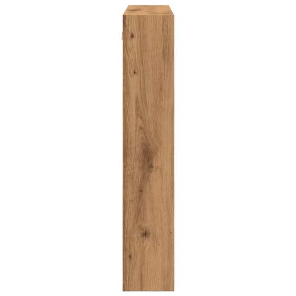 vidaXL Veggskap artisan eik 80x15x80 cm konstruert tre
