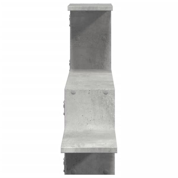 vidaXL Vegghylle betonggrå 104x15x49 cm konstruert tre