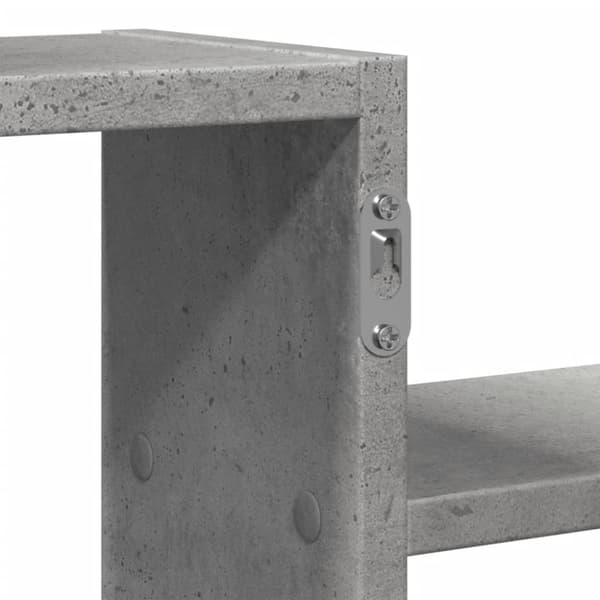 vidaXL Vegghylle betonggrå 104x15x49 cm konstruert tre