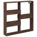Miniatyrbilde 3 av 10: vidaXL Veggskap brun eik 80x15x80 cm konstruert tre