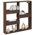 Miniatyrbilde 4 av 10: vidaXL Veggskap brun eik 80x15x80 cm konstruert tre