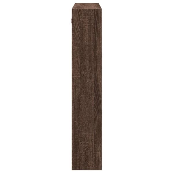 vidaXL Veggskap brun eik 80x15x80 cm konstruert tre