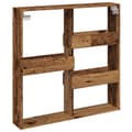 Pikkukuva 7 / 10: vidaXL Seinäkaappi vanha puu 80x15x80 cm tekninen puu