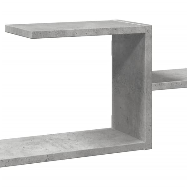 vidaXL Seinähylly betoninharmaa 104x15x49 cm tekninen puu