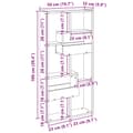 Pikkukuva 10 / 10: vidaXL Seinäkaappi Sonoma-tammi 50x15x100 cm tekninen puu