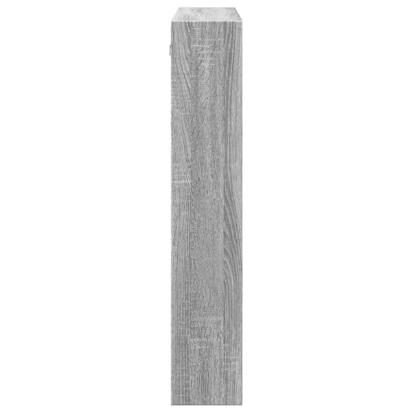 vidaXL vægskab 80x15x80 cm konstrueret træ grå sonoma-eg