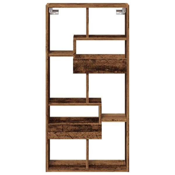 vidaXL Seinäkaappi vanha puu 50x15x100 cm tekninen puu