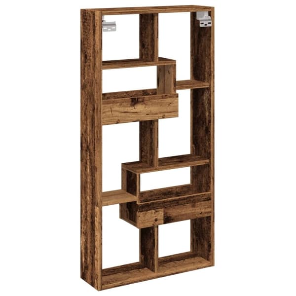 vidaXL Seinäkaappi vanha puu 50x15x100 cm tekninen puu