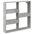 Pikkukuva 3 / 10: vidaXL Seinäkaappi betoninharmaa 80x15x80 cm tekninen puu