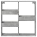 Pikkukuva 5 / 10: vidaXL Seinäkaappi betoninharmaa 80x15x80 cm tekninen puu