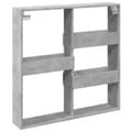 Pikkukuva 7 / 10: vidaXL Seinäkaappi betoninharmaa 80x15x80 cm tekninen puu
