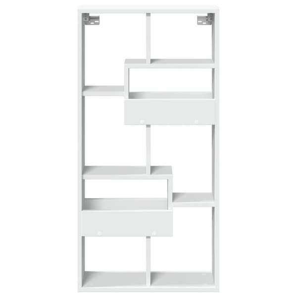 vidaXL vægskab 50x15x100 cm konstrueret træ hvid