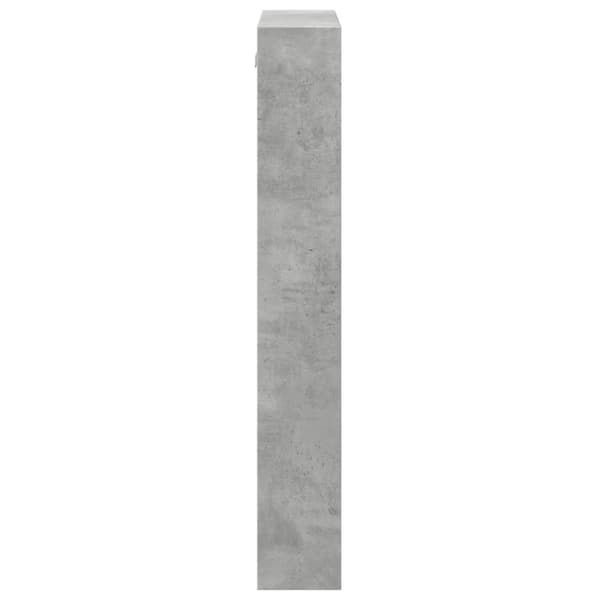 vidaXL Seinäkaappi betoninharmaa 50x15x100 cm tekninen puu
