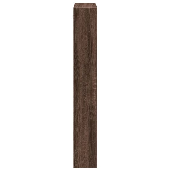 vidaXL vægskab 50x15x100 cm konstrueret træ brun egetræsfarve