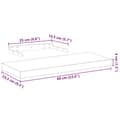 Miniatyrbilde 10 av 10: vidaXL Flytende hyller 2 stk 60x23,5x4 cm konstruert tre