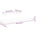 Miniatyrbilde 10 av 10: vidaXL Flytende hylle 90x23,5x4 cm konstruert tre