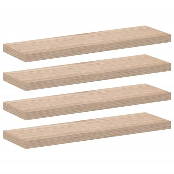 vidaXL Kelluvat hyllyt 2 kpl 80x23,5x4 cm tekninen puu