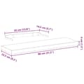 Miniatyrbilde 10 av 10: vidaXL Flytende hylle 80x23,5x4 cm konstruert tre