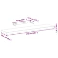 Miniatyrbilde 10 av 10: vidaXL Flytende hyller 2 stk 110x23,5x4 cm konstruert tre
