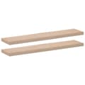 Miniatyrbilde 1 av 10: vidaXL Flytende hyller 2 stk 110x23,5x4 cm konstruert tre